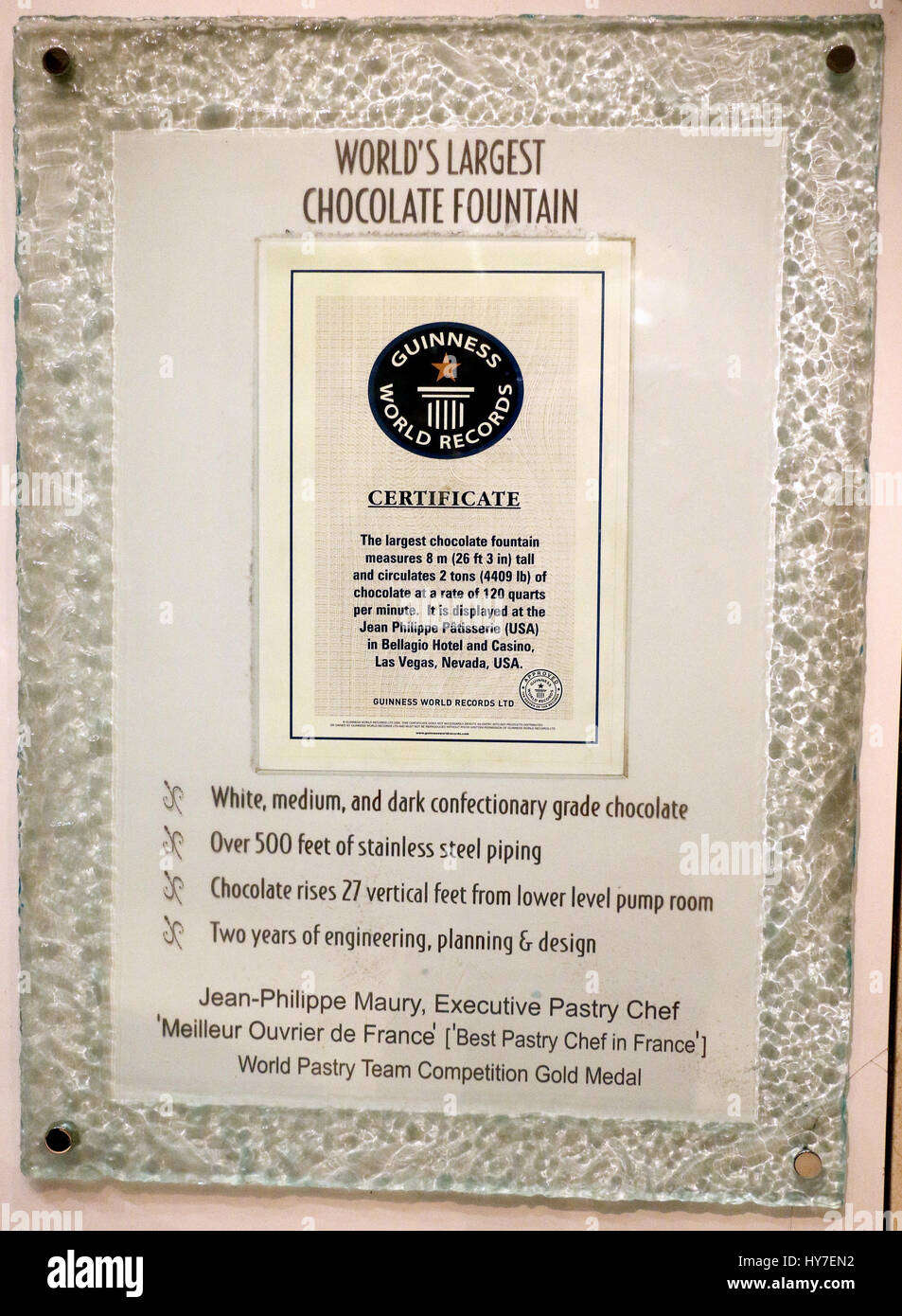 World's Largest Chocolate Fountain by JeanPhilippe Patisserie at