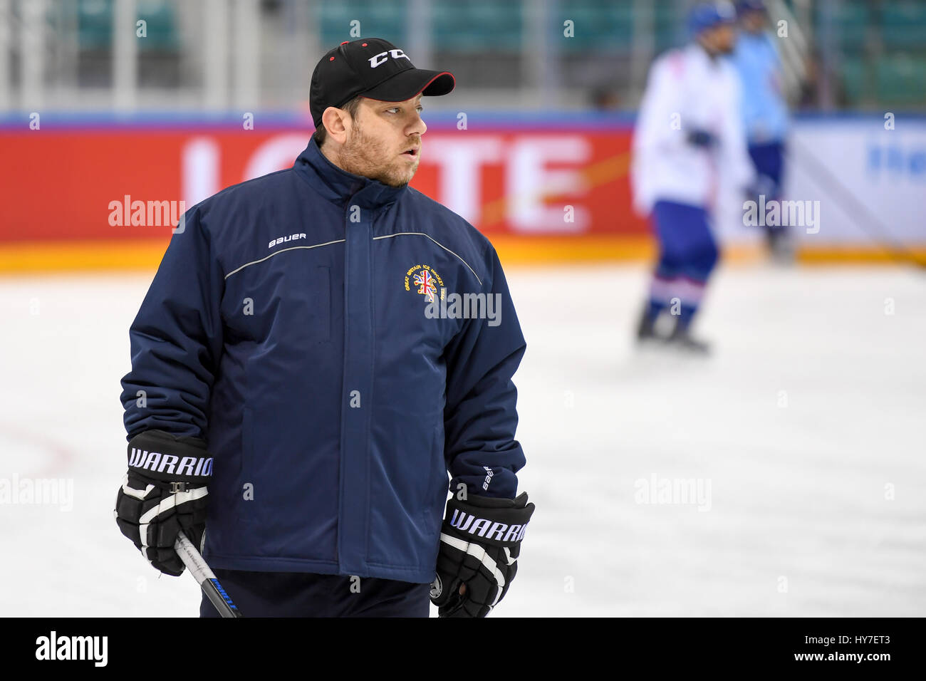 Martin Grubb, head coach of Great Britains Under 18 ice hockey team