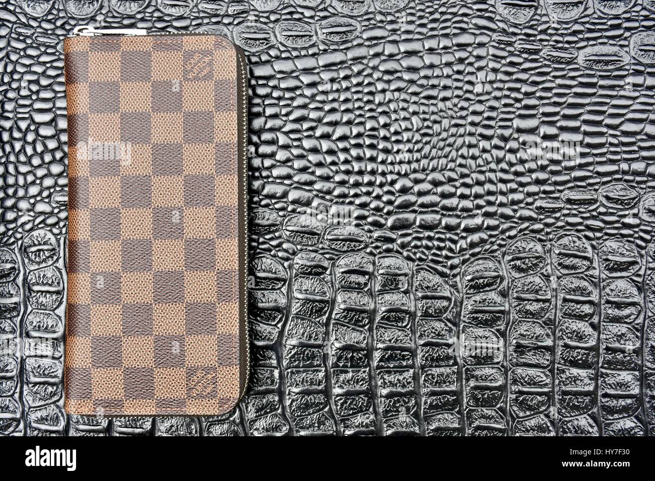 Louis Vuitton Brown Man Wallet Isolated on White Background Editorial  Photography - Image of background, france: 104852902