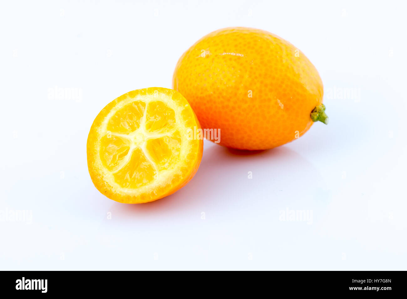 slice of orange isolated on white background Stock Photo - Alamy