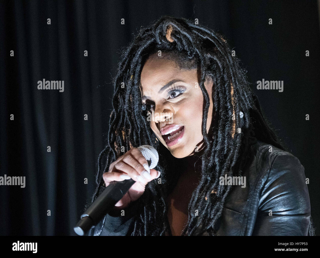 Philadelphia, Pennsylvania, USA. 1st Apr, 2017. R&B singer LEELA JAMES, performs at the WDAS Women of Excellence Award Luncheon held at the Sheraton Hotel in Philadelphia Pa It's theÂ 3rd Annual WDAS Women of Excellence Luncheon presentedÂ by Gwynedd Mercy University. Credit: Ricky Fitchett/ZUMA Wire/Alamy Live News Stock Photo