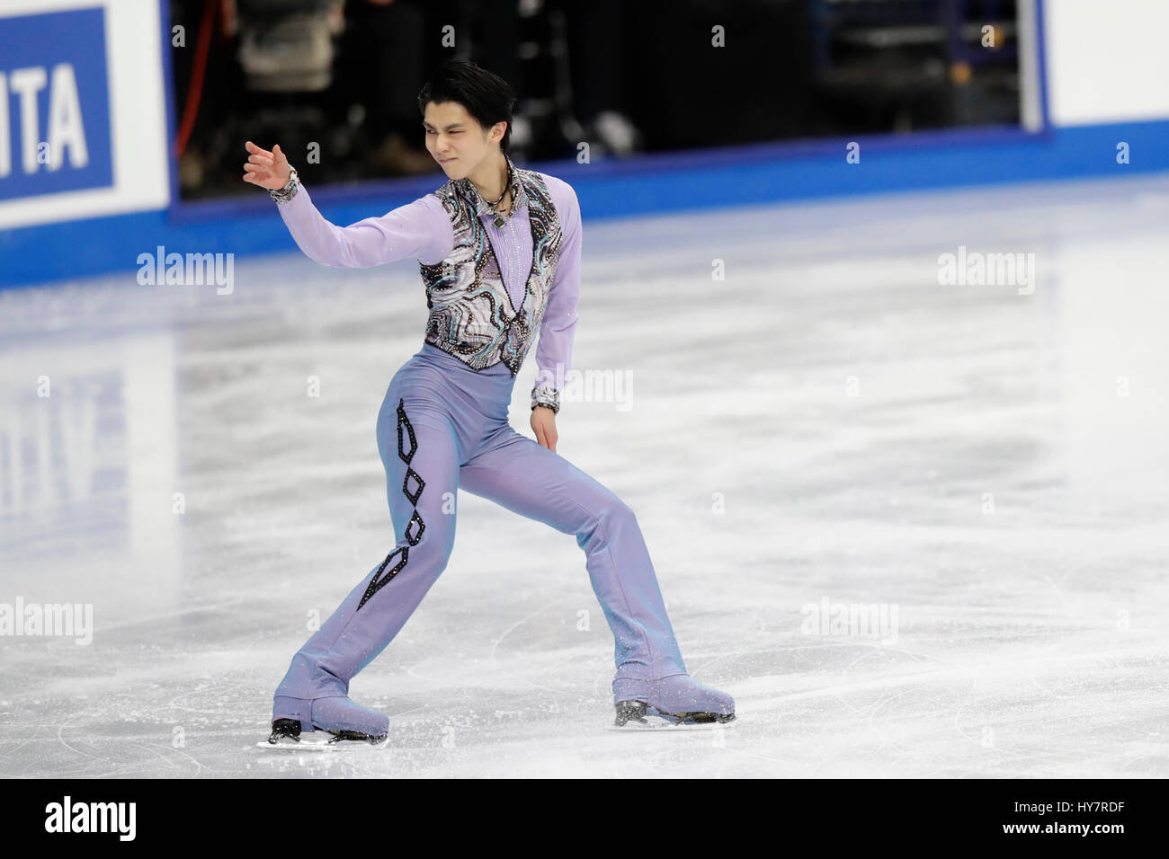 Helsinki, Finland. 30th Mar, 2017. Yuzuru Hanyu (JPN) Figure Skating