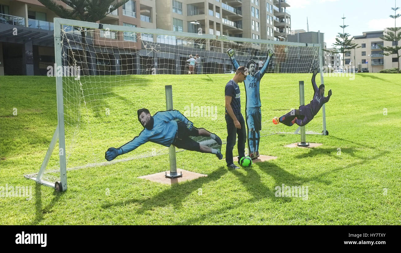 Adelaide Australia. 2nd April 2017. Members of the Tottenham Supporters