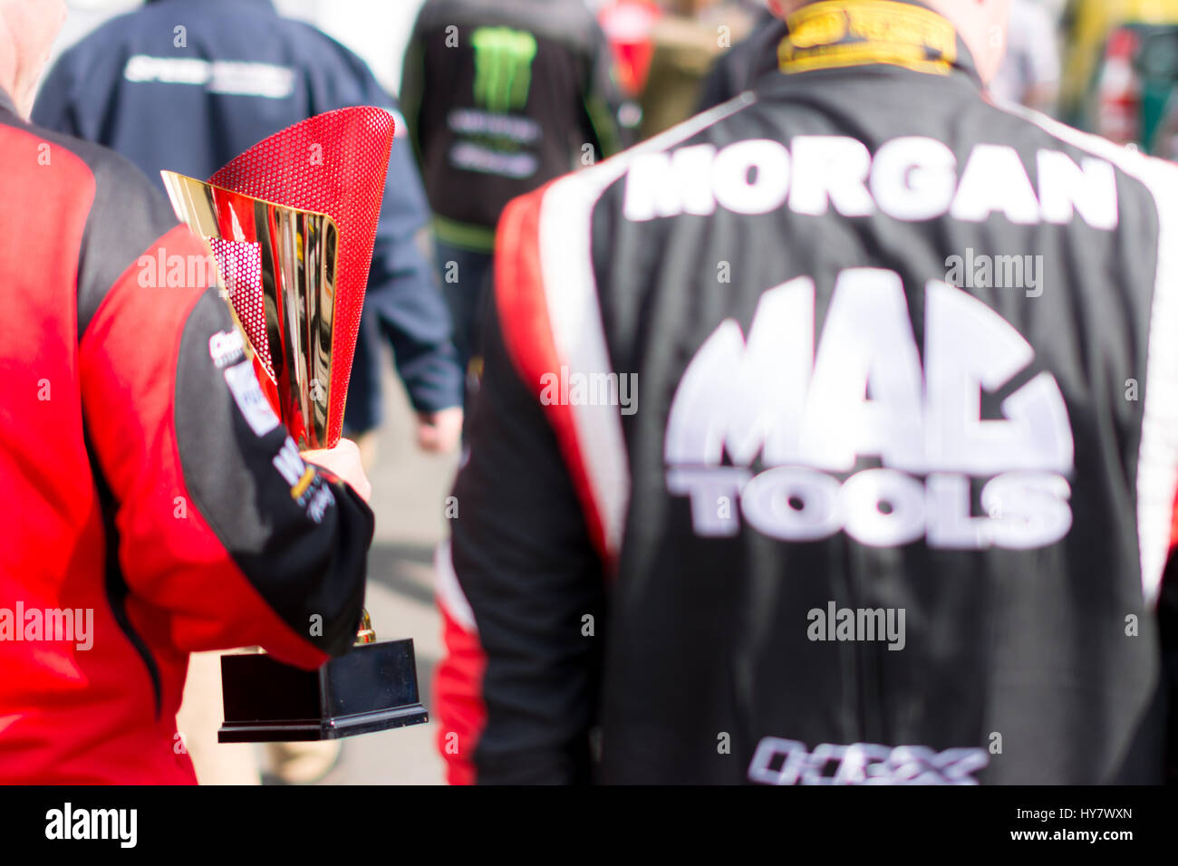 Fawkham, Longfield, UK. 2nd April, 2017. BTCC racing driver Adam Morgan ...