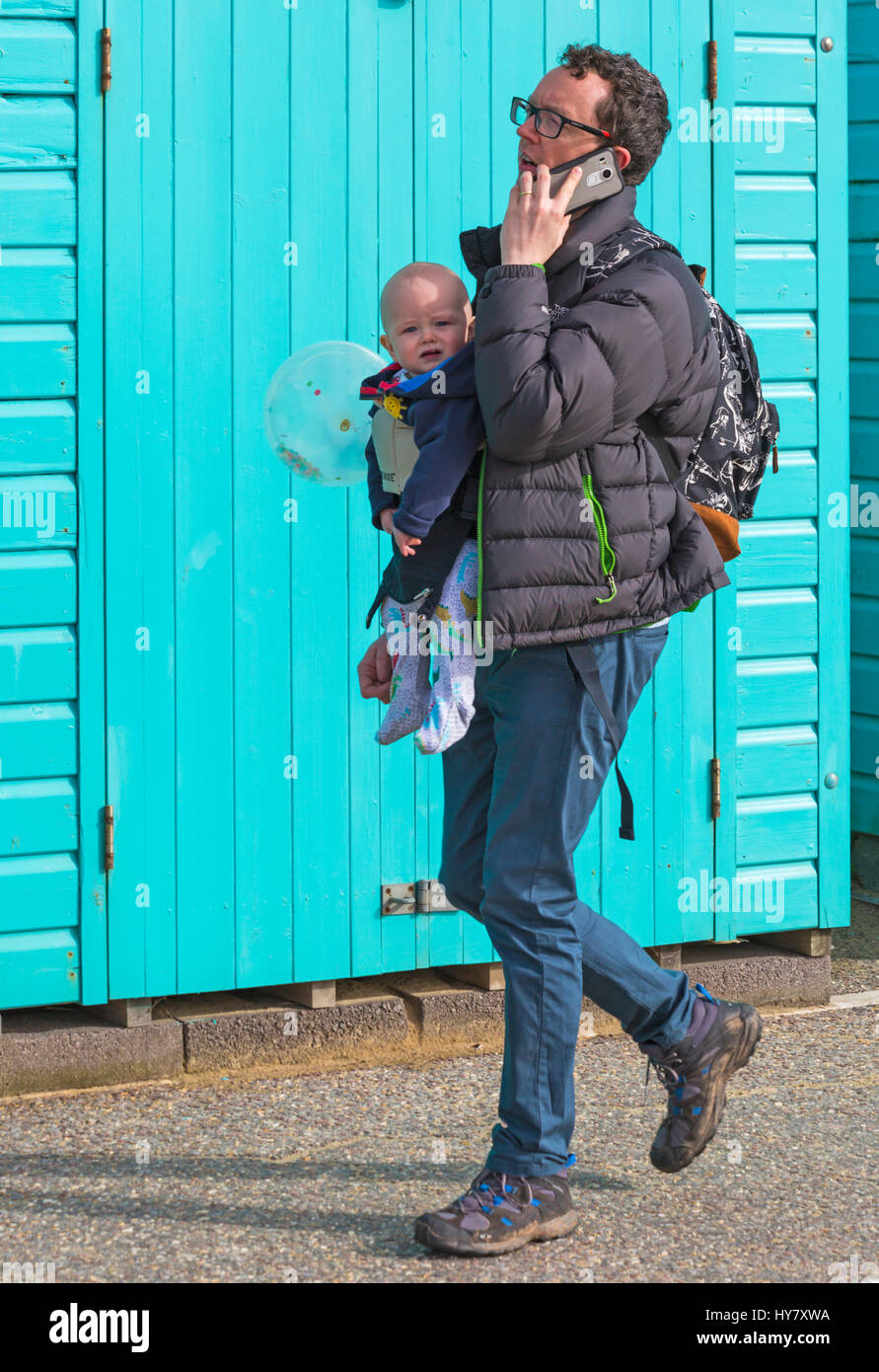 man baby holder