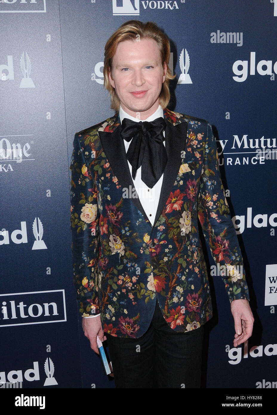 Beverly Hills, CA, USA. 1st Apr, 2017. 01 April 2017 - Beverly Hills, California - Henry Conway. 28th Annual GLAAD Media Awards held at The Beverly Hilton Hotel in Beverly Hills. Photo Credit: Birdie Thompson/AdMedia Credit: Birdie Thompson/AdMedia/ZUMA Wire/Alamy Live News Stock Photo