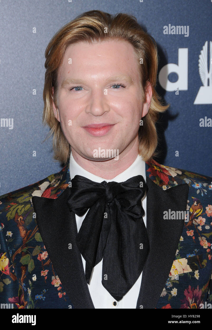 Beverly Hills, CA, USA. 1st Apr, 2017. 01 April 2017 - Beverly Hills, California - Henry Conway. 28th Annual GLAAD Media Awards held at The Beverly Hilton Hotel in Beverly Hills. Photo Credit: Birdie Thompson/AdMedia Credit: Birdie Thompson/AdMedia/ZUMA Wire/Alamy Live News Stock Photo