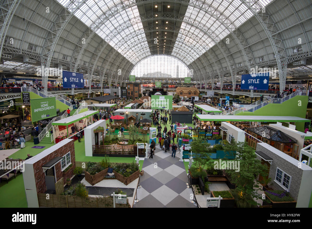 London, UK. 2nd Apr, 2017. Ideal Home Exhibition, Olympia, London Stock