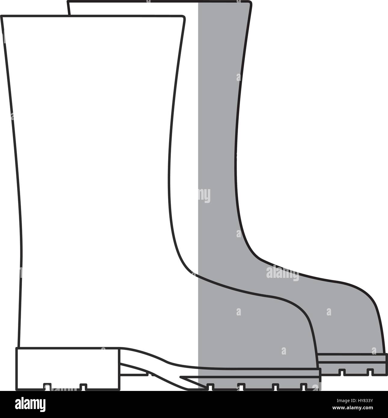 gardening boots icon over white background. vector illustration Stock ...