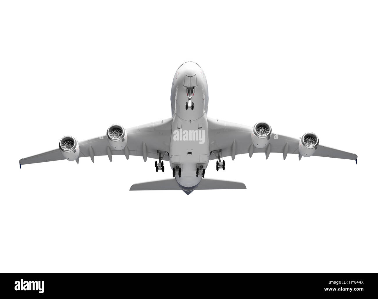 Airplane isolated on white background with clipping path Stock Photo