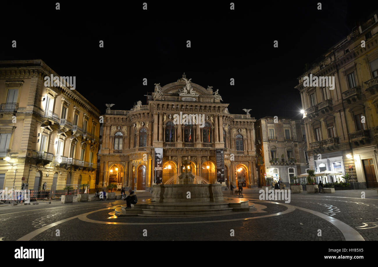 Teatro Massimo Bellini, Piazza Vincenzo Bellini, Catania, Sicily, Italy