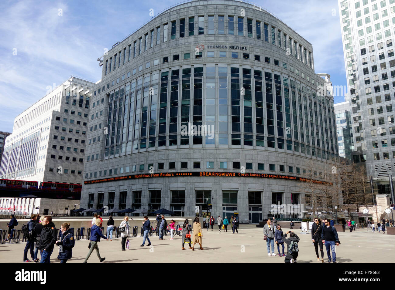 Thomson Reuters Building in Canary Wharf, London Stock Photo