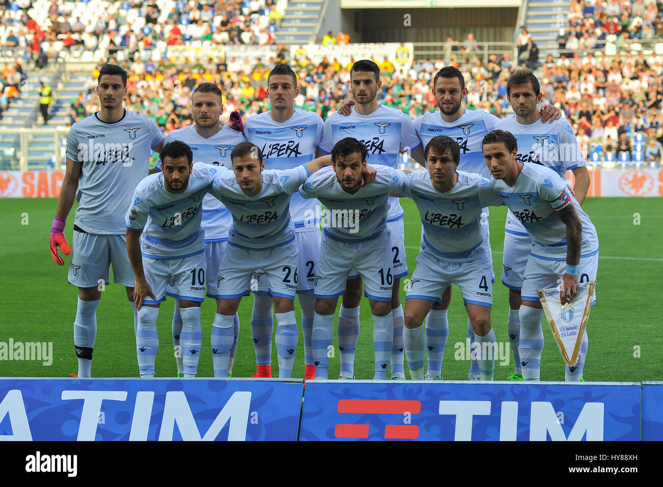 S S Lazio Team During The Football Match In Reggio Emilia Mapei Stock Photo Alamy