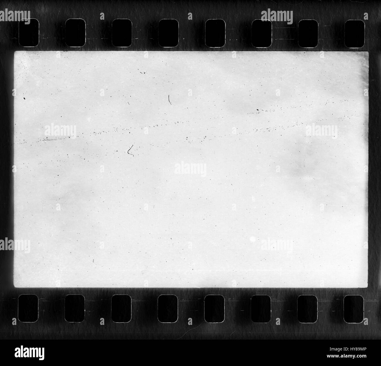 Real film frame with dust and scratches Stock Photo