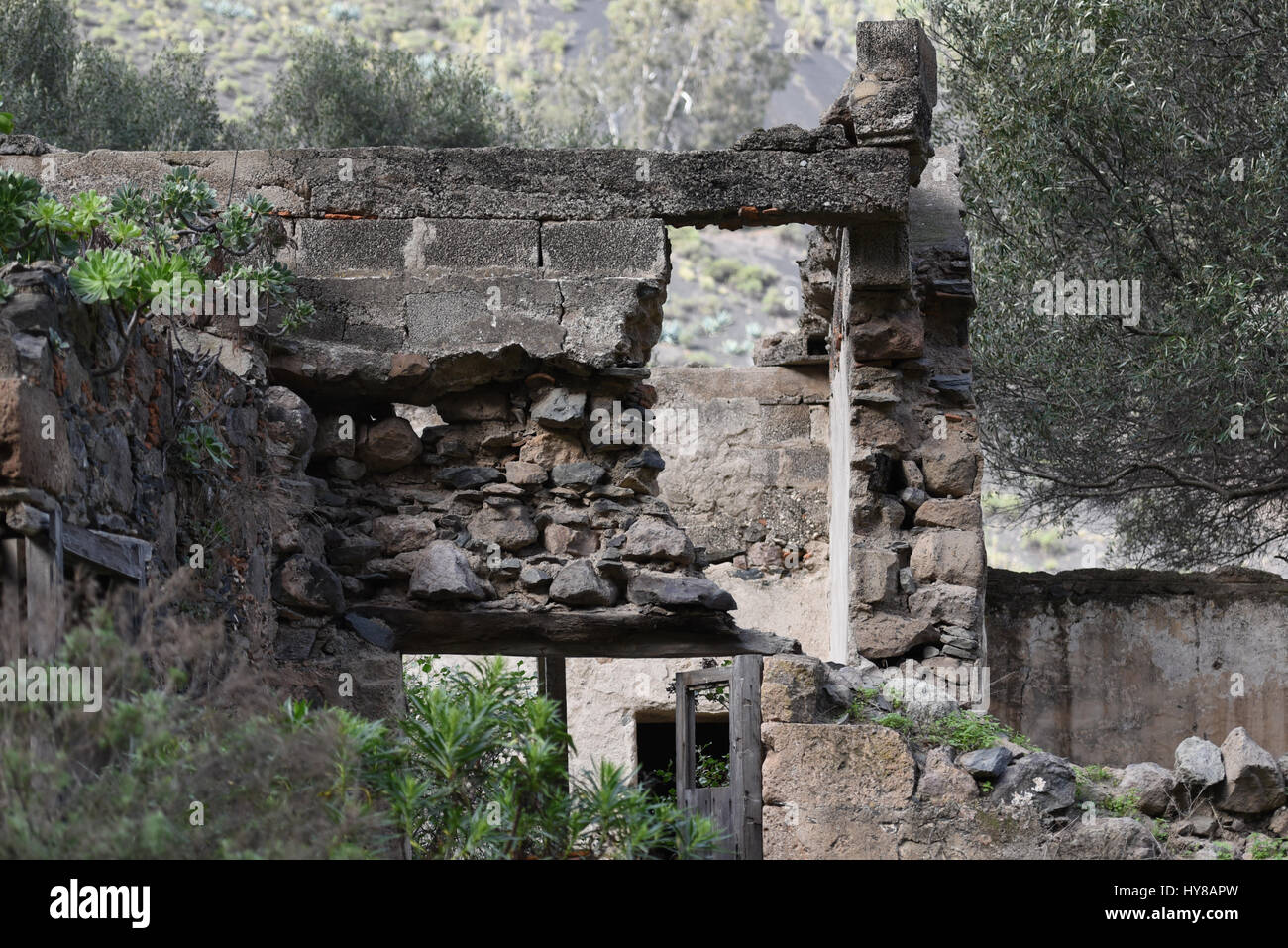 Old abandoned stone house ruins in the mountains Stock Photo - Alamy