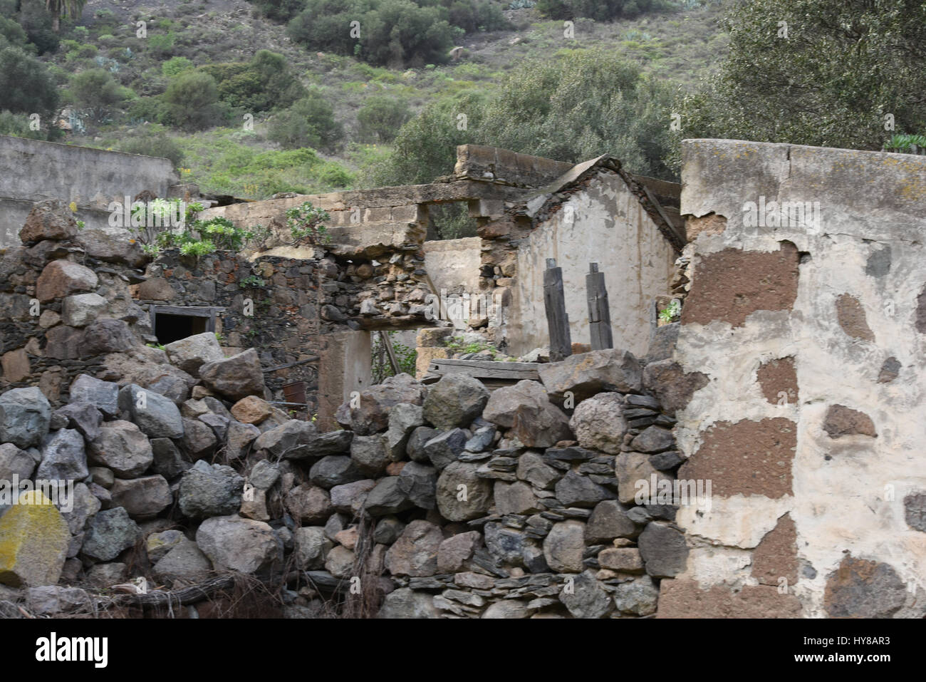 Old abandoned stone house ruins in the mountains Stock Photo - Alamy