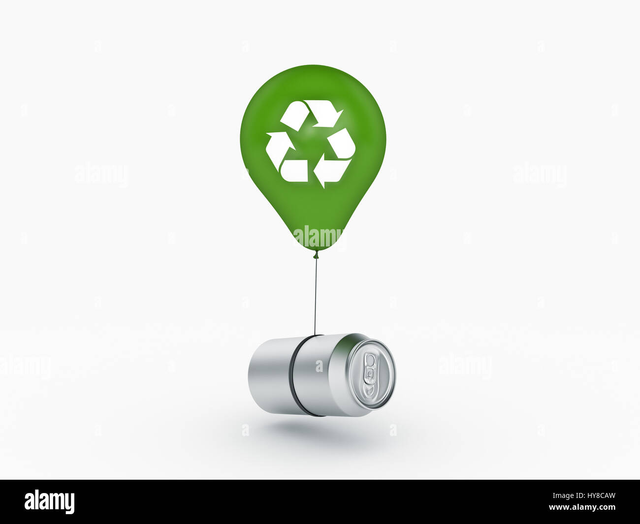 balloon aluminum can. recycling concept. 3d rendering Stock Photo Alamy