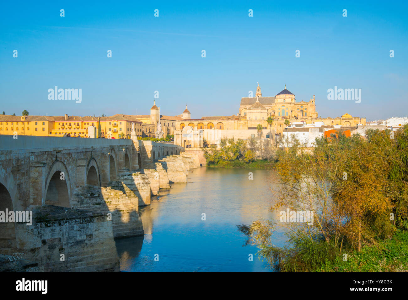 River Guadalquivir and view of the city. Cordoba, Spain. Stock Photo