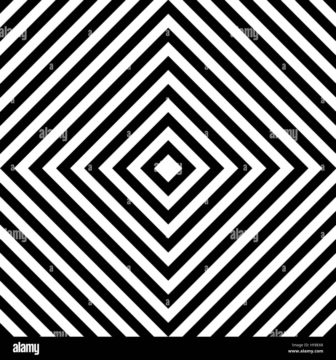 Black and White Hypnotic Background. Vector Illustration Stock Vector ...