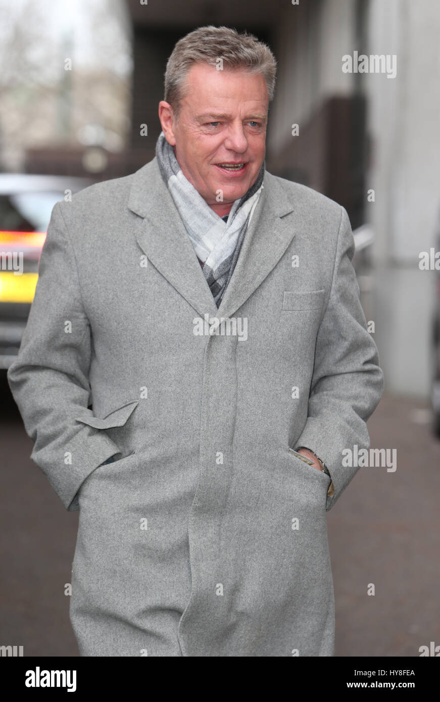 Graham McPherson better known as Suggs outside ITV Studios Featuring