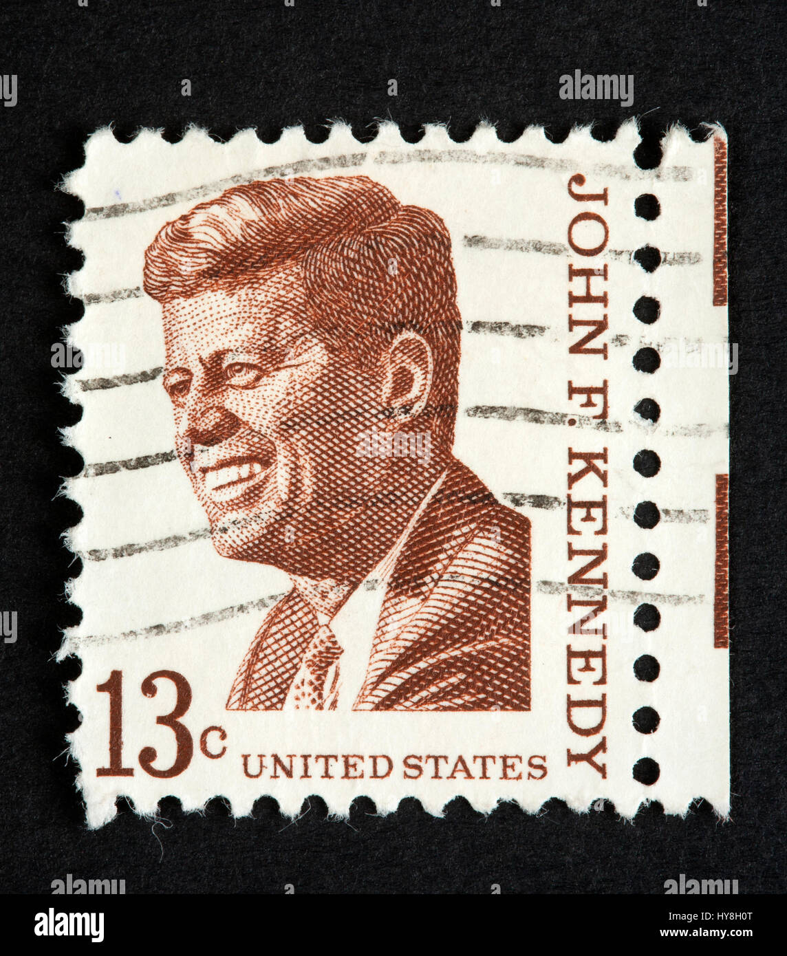 Postage stamp president john kennedy hi res stock photography and