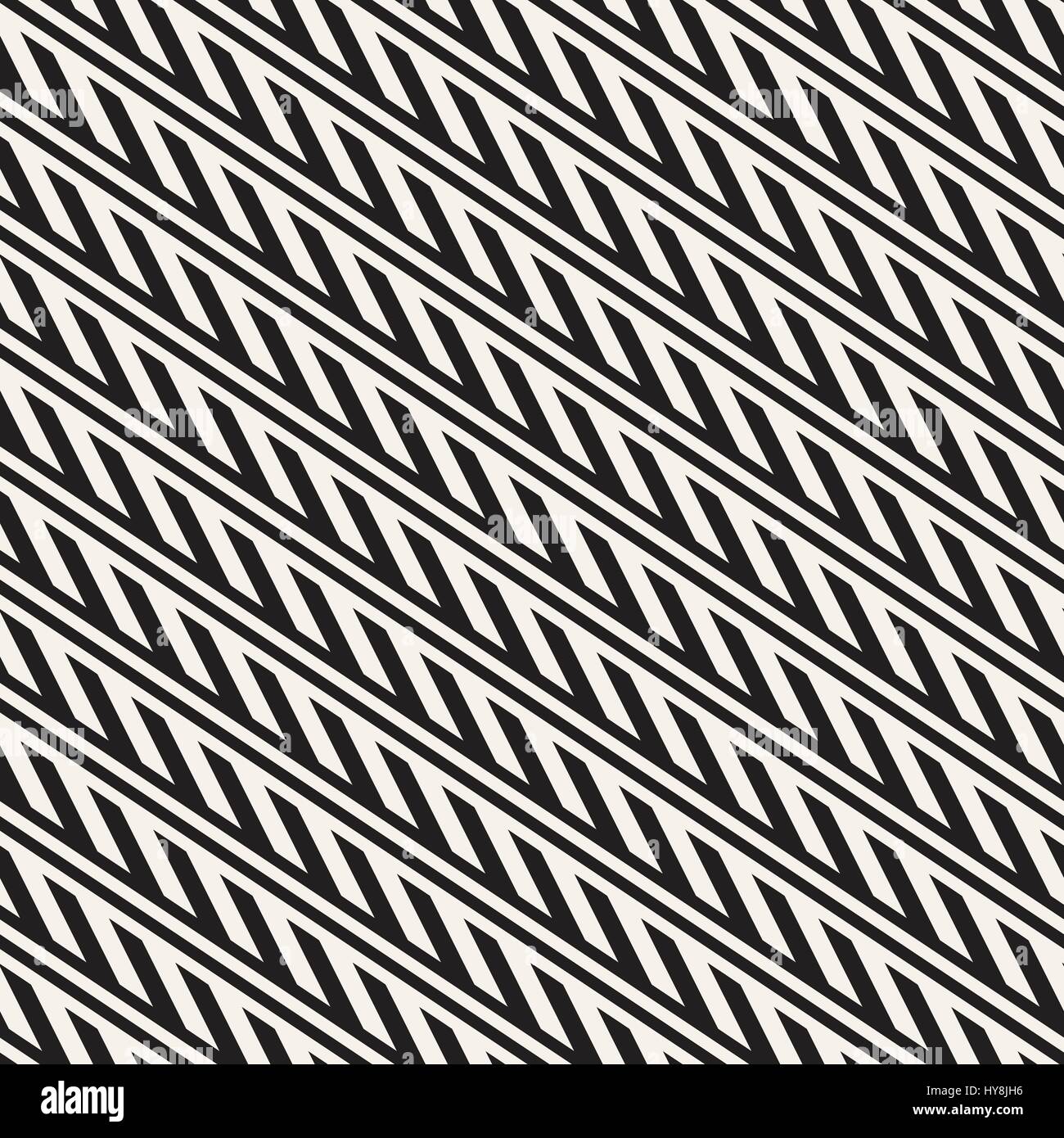 Interlacing Parallel Stripes. Vector Seamless Monochrome Pattern Stock ...