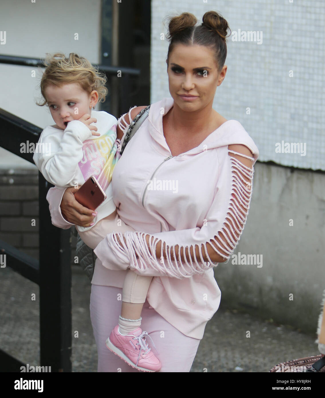 Katie Price And Her Daughter Bunny Outside ITV Studios Featuring Katie Katie Price And Her Daughter Bunny Outside ITV Studios Featuring Katie