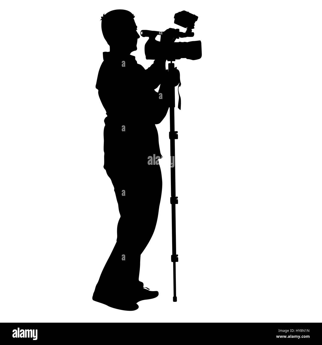 Cameraman silhouette Cut Out Stock Images & Pictures Alamy