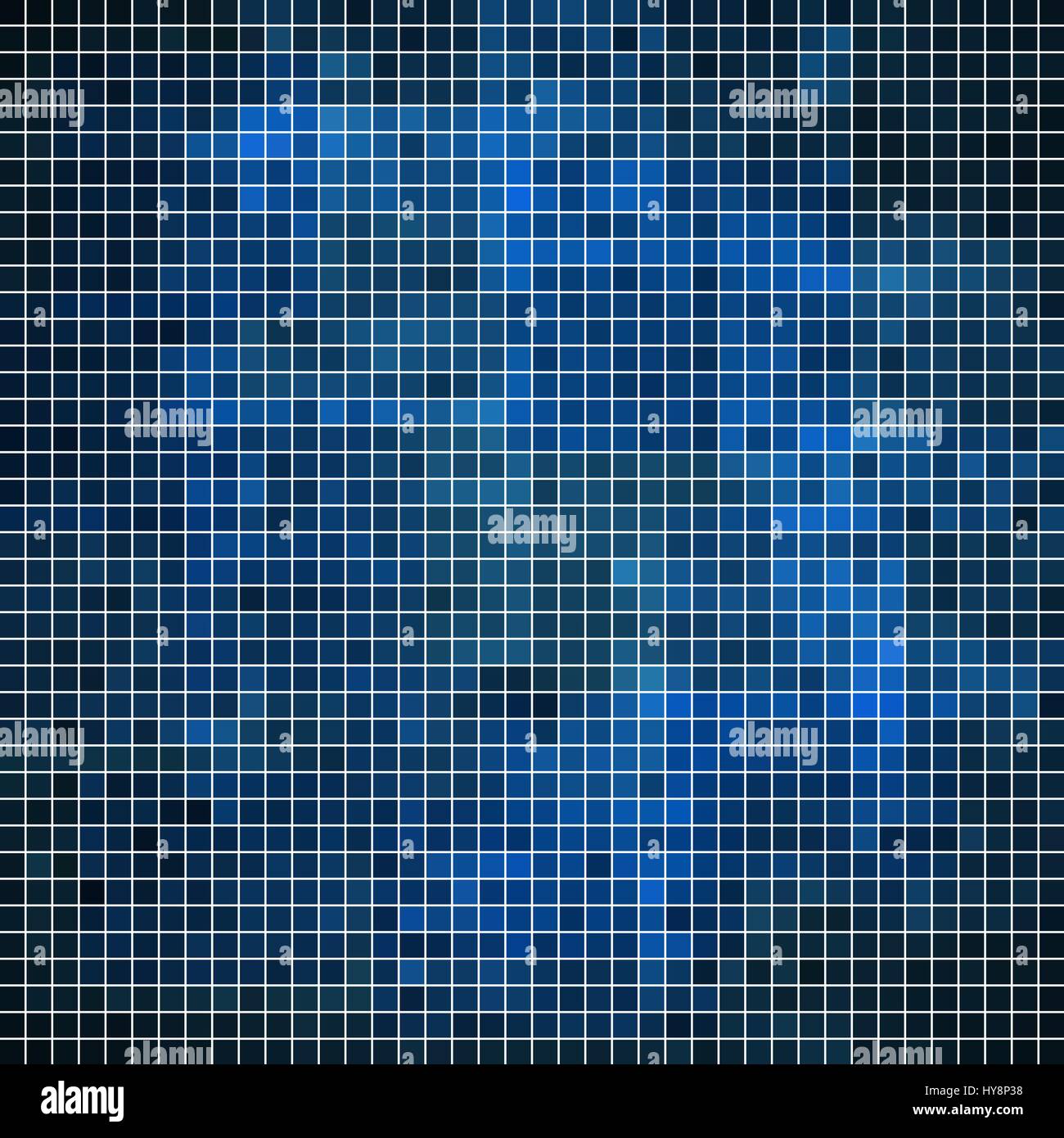 abstract vector square pixel mosaic background - blue Stock Vector ...