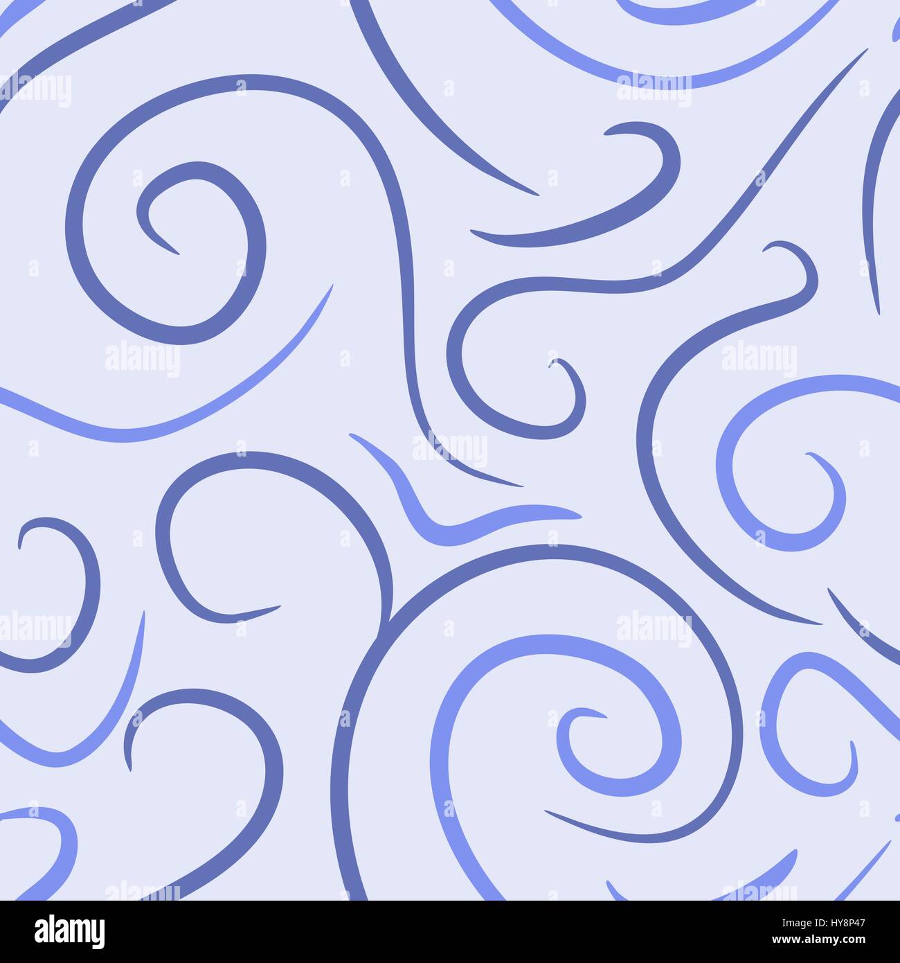 Swirl Vector Pattern Blue abstract vector colored swirls seamless pattern - blue and violet Stock ...