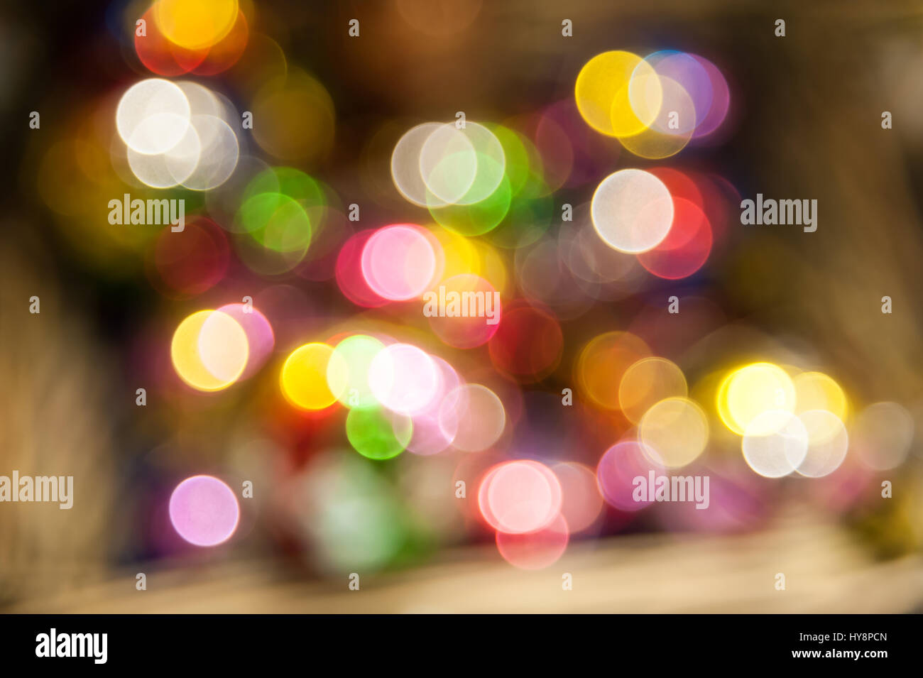 Colorful bokeh background created by neon lights Stock Photo - Alamy
