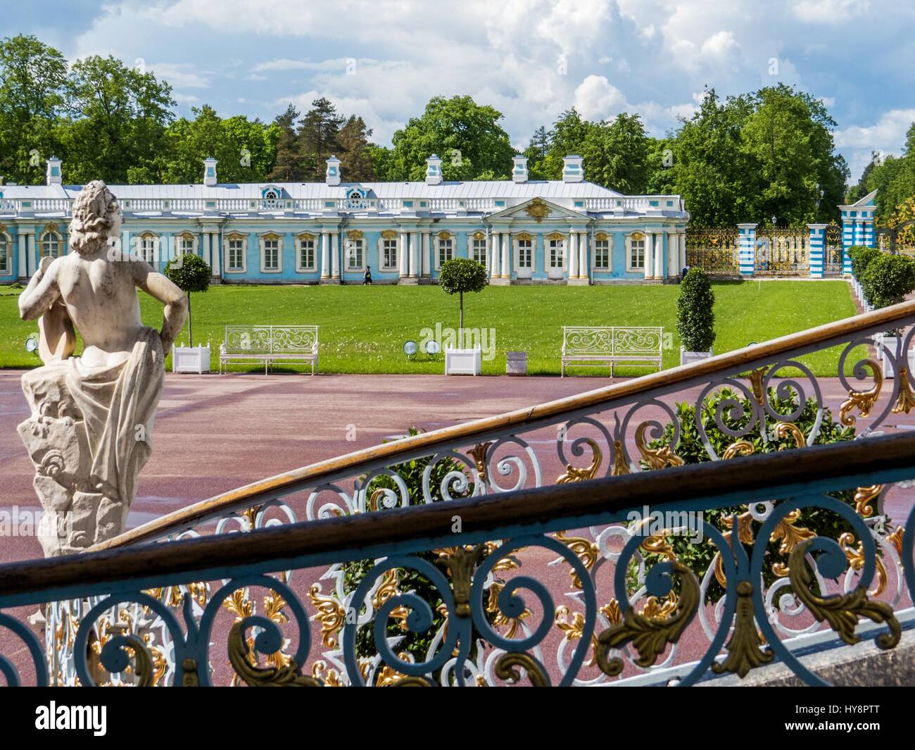Catherine Palace in Pushkin, St. Petersburg, Russia Stock Photo