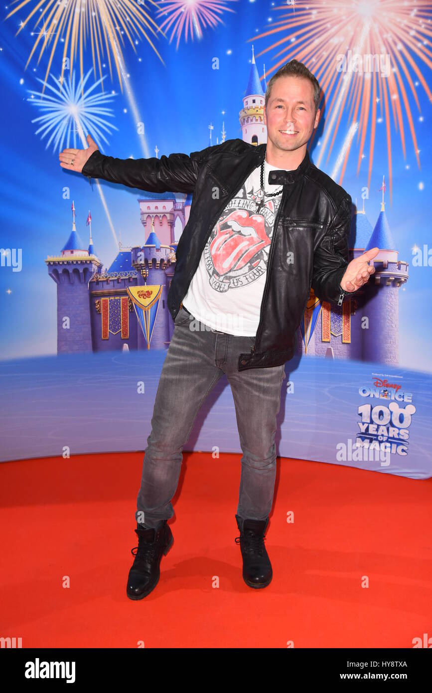Berlin Premiere of 'Disney on ice' at Velodrom.  Featuring: Mitch Keller Where: Berlin, Germany When: 02 Mar 2017 Stock Photo