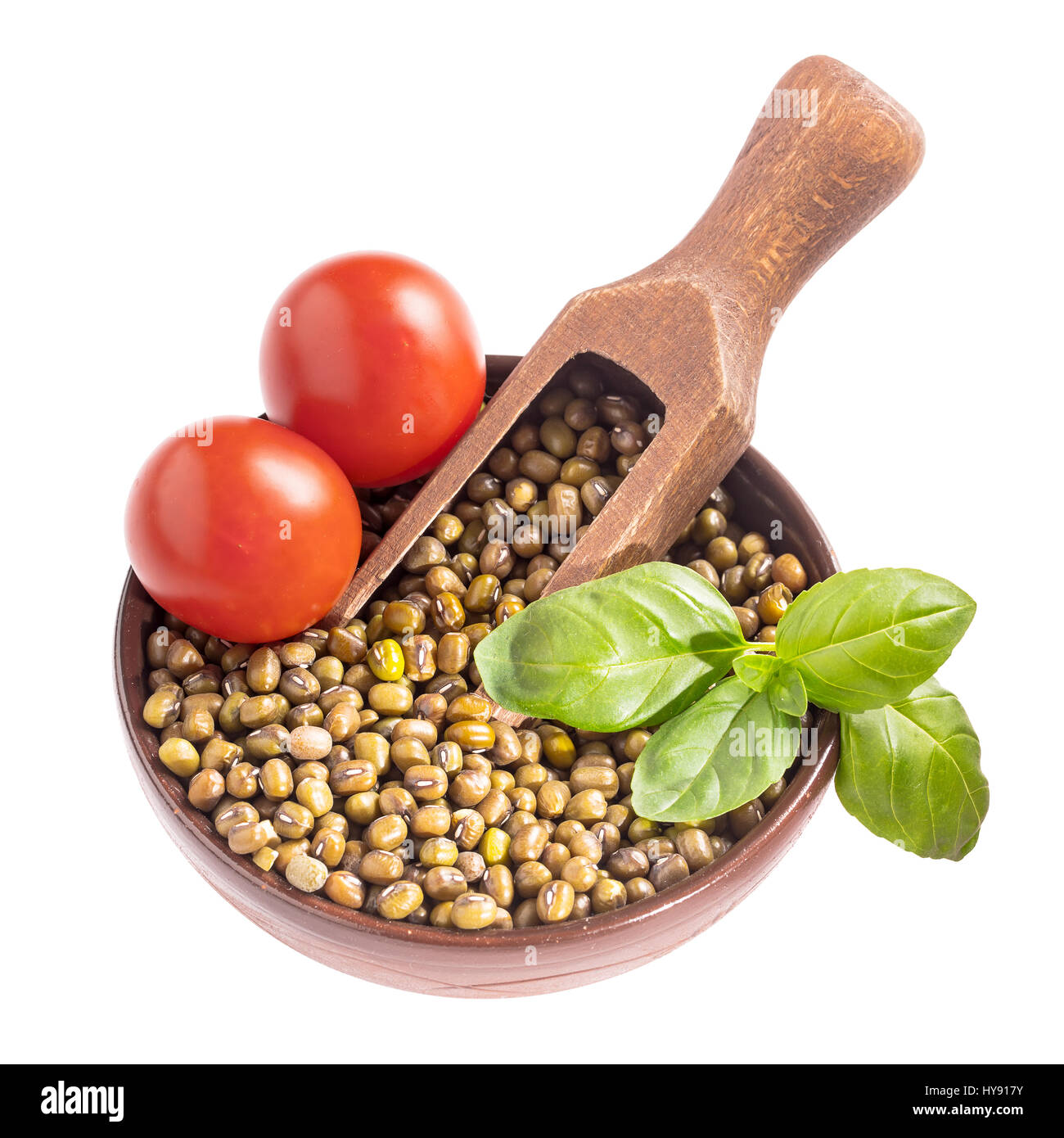 Mung beans isolated Stock Photo