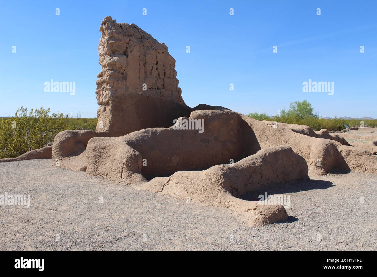 Casa Grande Ruins, Sonoran Desert, Casa Grande AZ USA Stock Photo Alamy