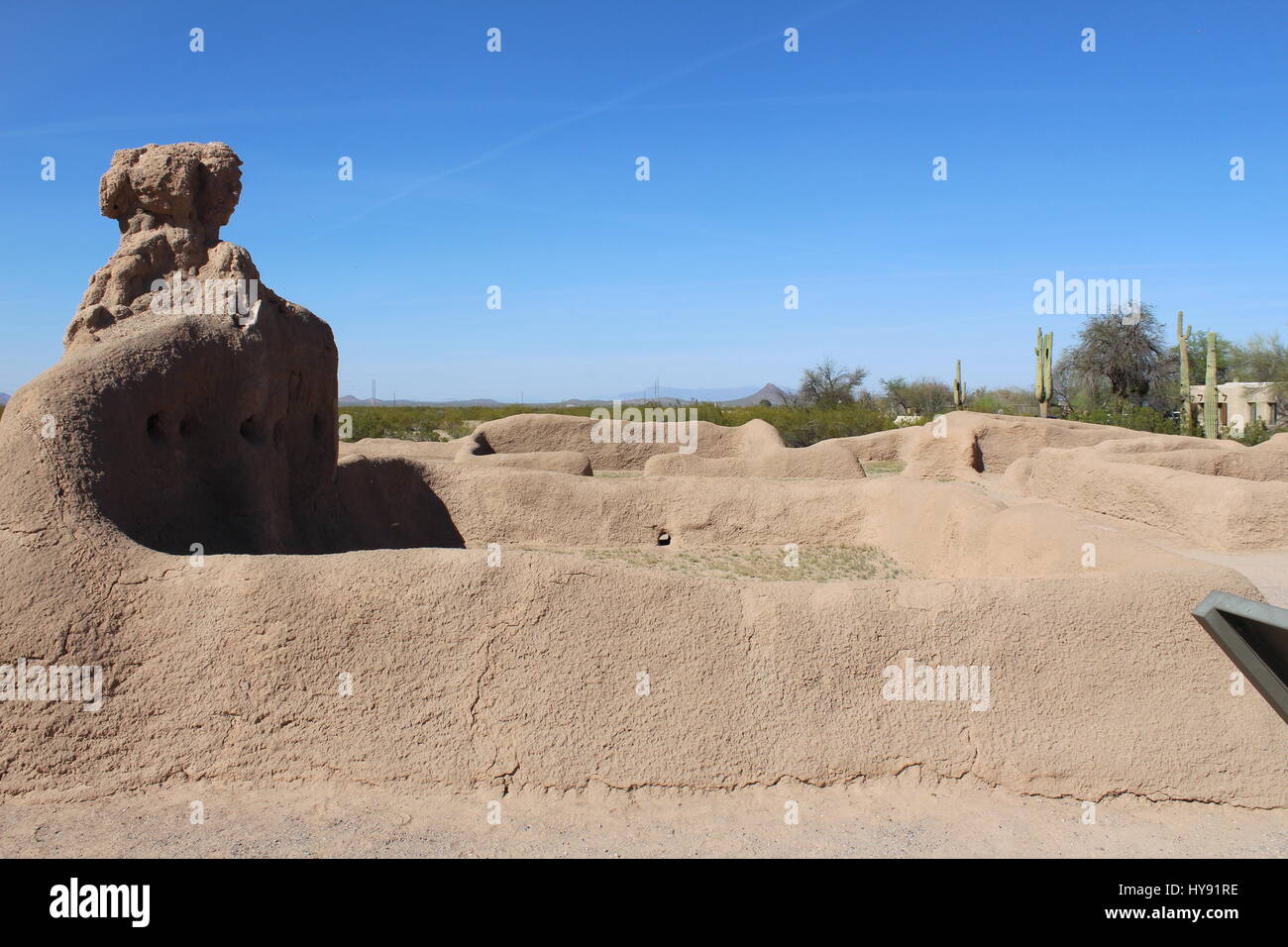 Casa Grande Ruins, Sonoran Desert, Casa Grande AZ USA Stock Photo Alamy