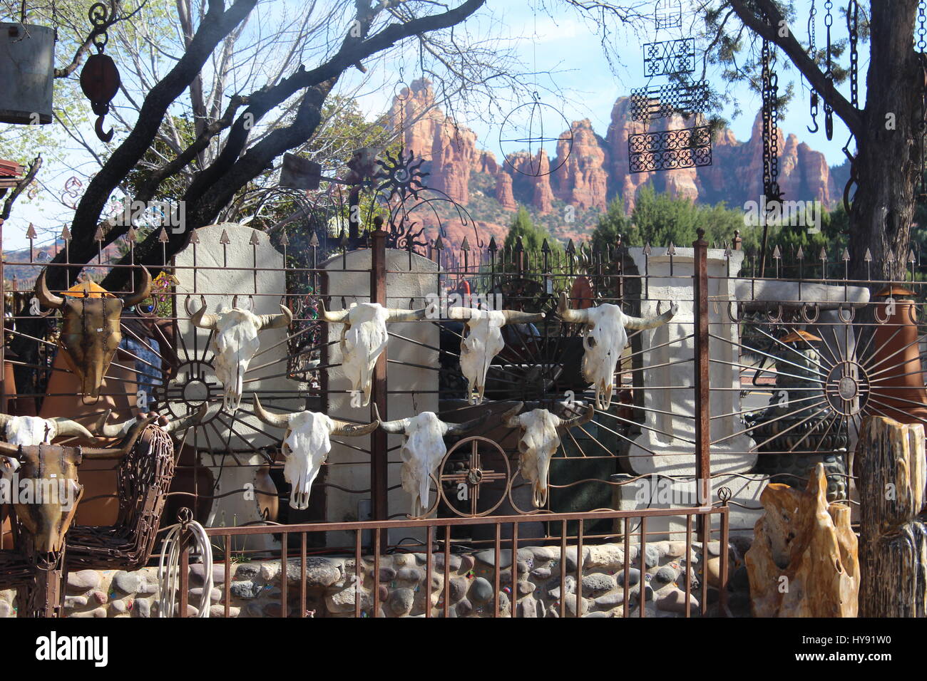 SonSilverWest souvenir shop, Sedona AZ USA Stock Photo Alamy