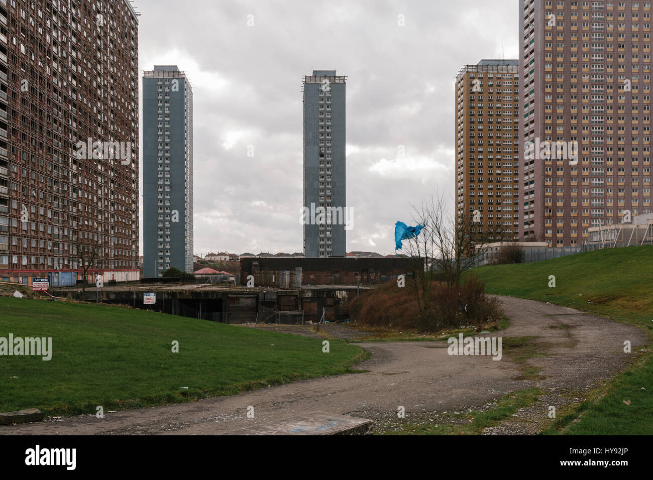 Springburn balornock barmulloch petershill architecture hires stock