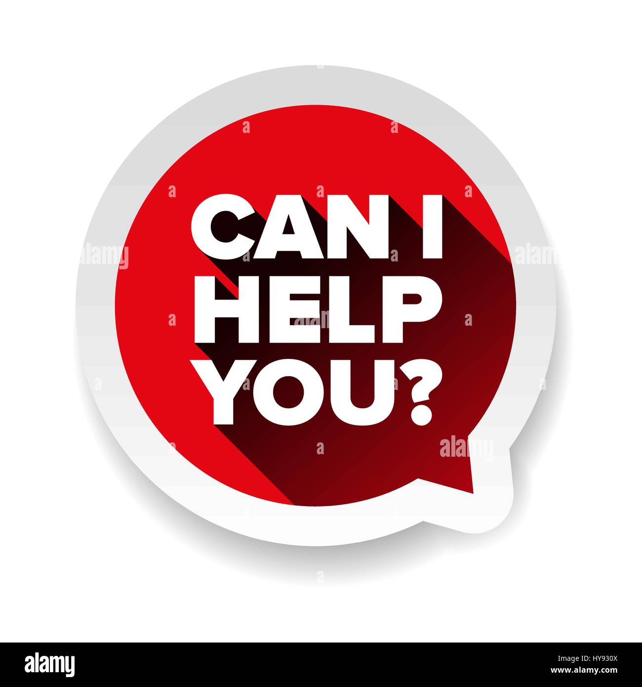 Cai I help you vector Stock Vector