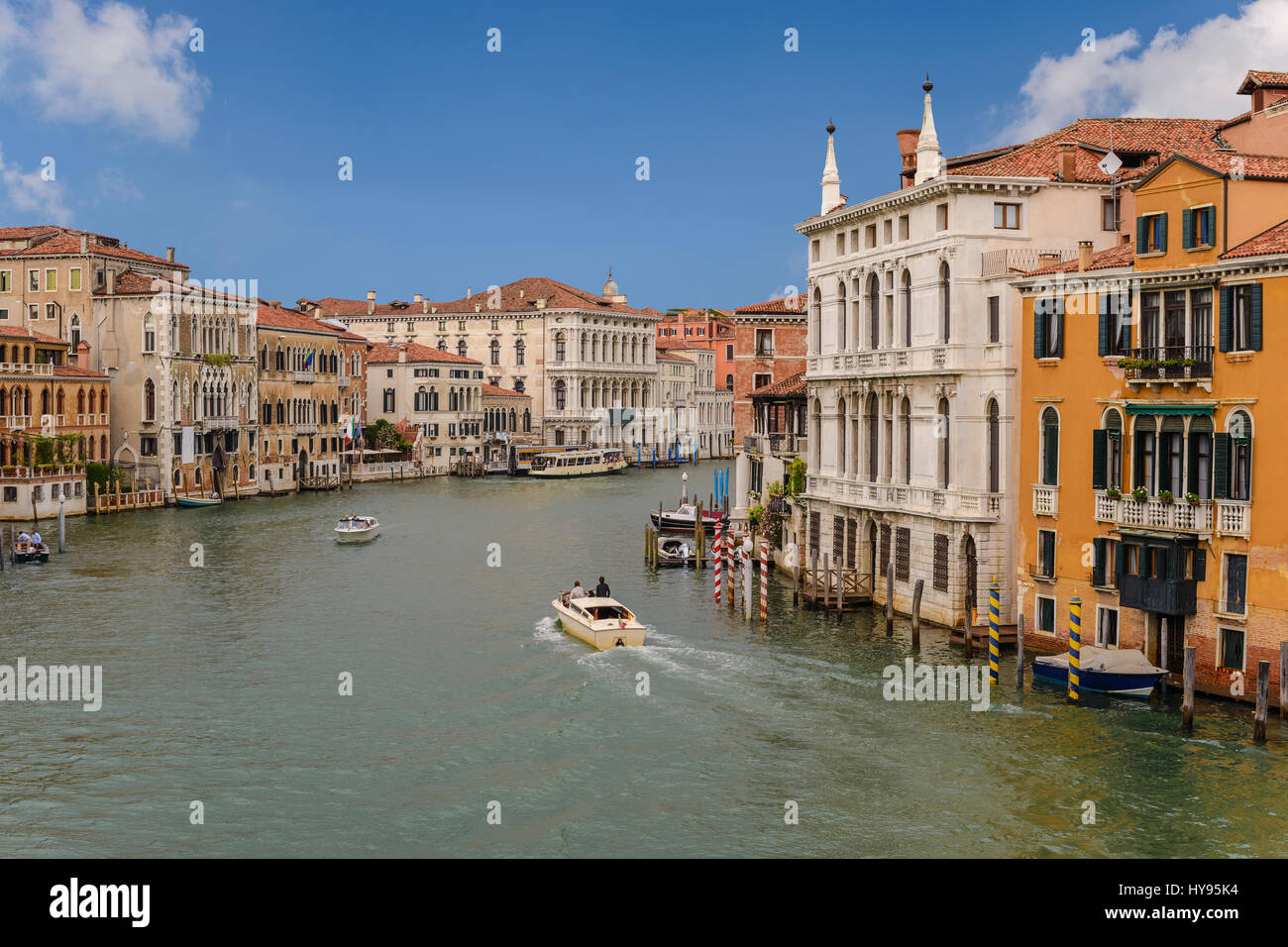 Venice Grand Canal and city skyline, Venice, Italy Stock Photo
