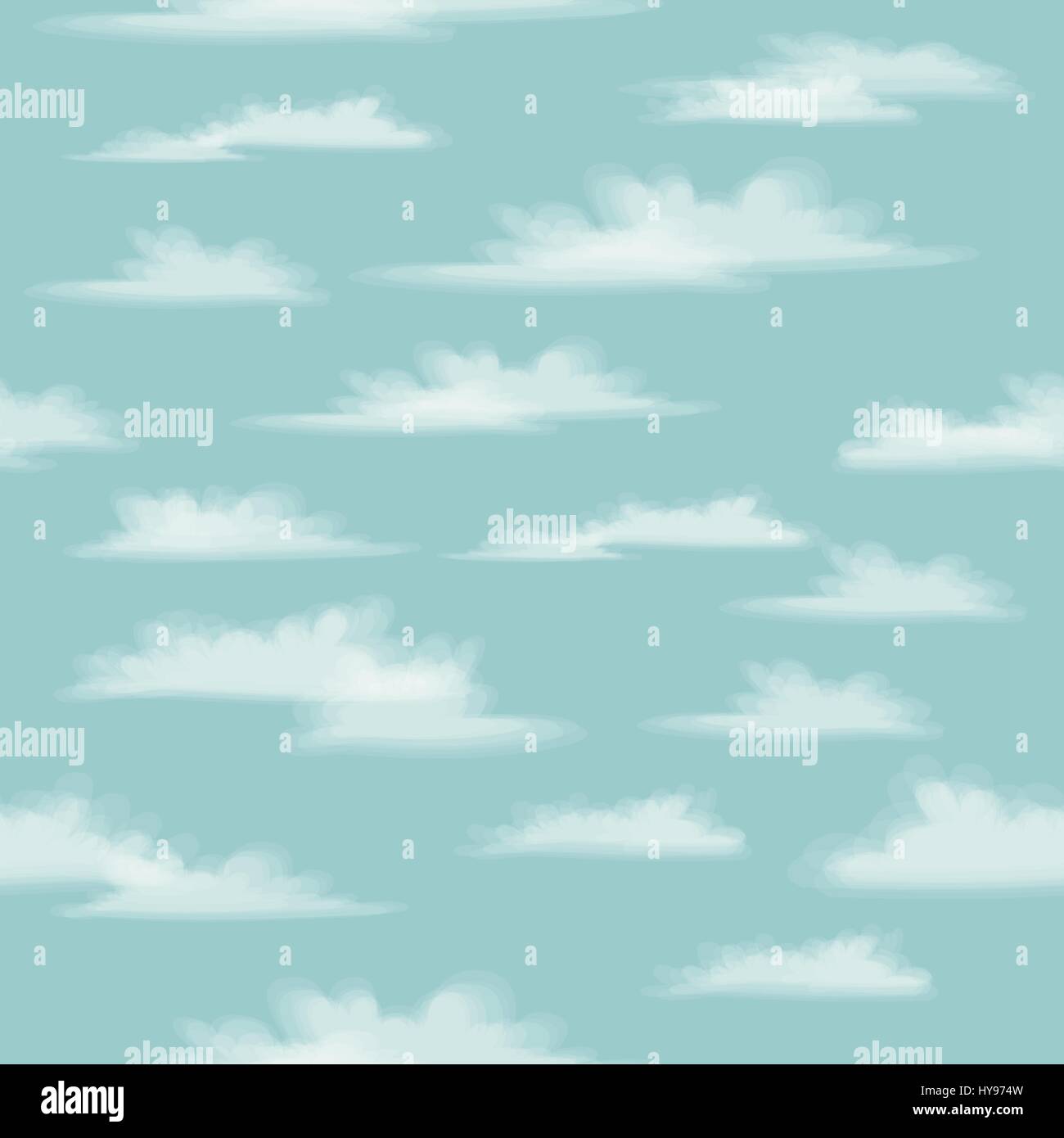Seamless background illustration with clouds Stock Vector Image & Art ...