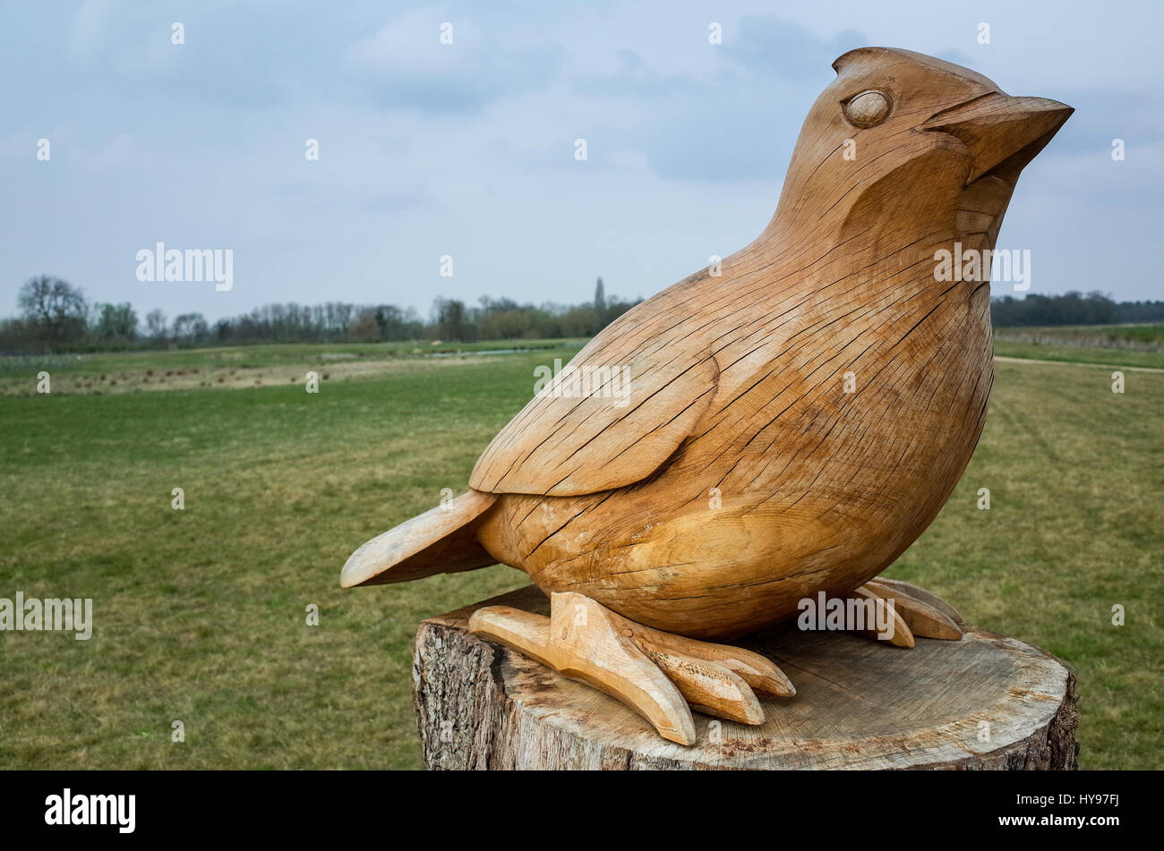 Bird sculpture wood wooden hi-res stock photography and images - Alamy
