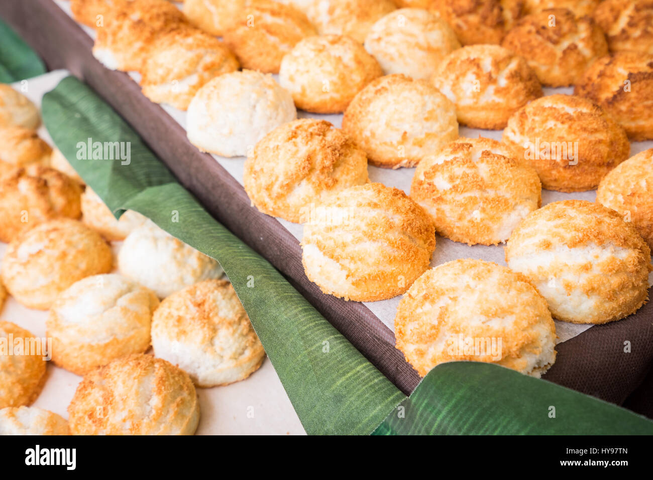 Sweet and Savory Grilled CoconutRice Hotcakes, Coconut Rice Cake in the shop Stock Photo Alamy