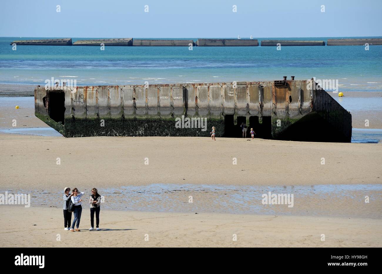 Visitors Will Be On The Omaha Beach Memorial On The Canal