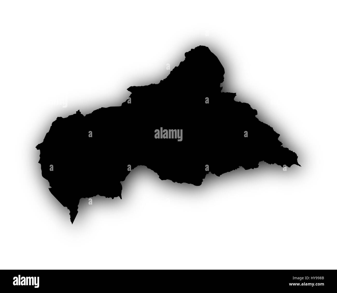 Map of central african Black and White Stock Photos & Images - Alamy