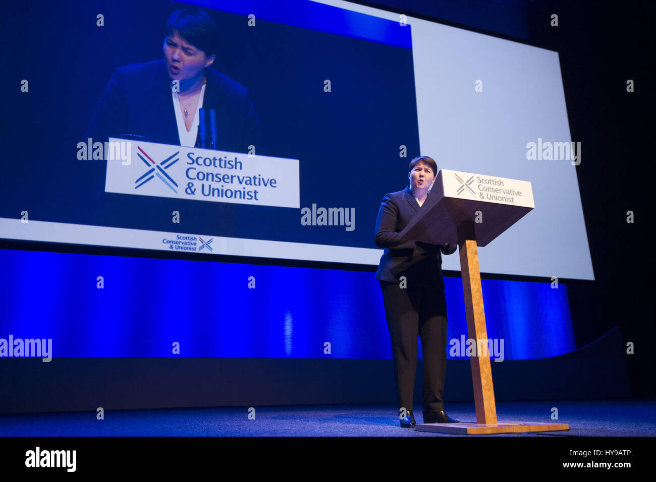 Scottish Conservative members and delegates attend the annual Scottish ...