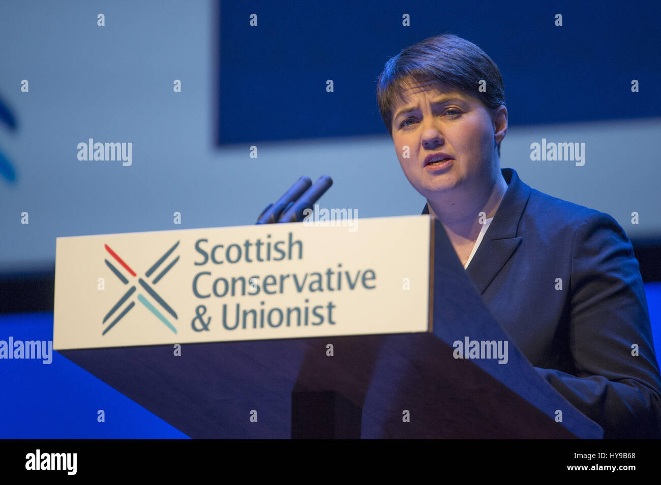 Scottish Conservative members and delegates attend the annual Scottish ...