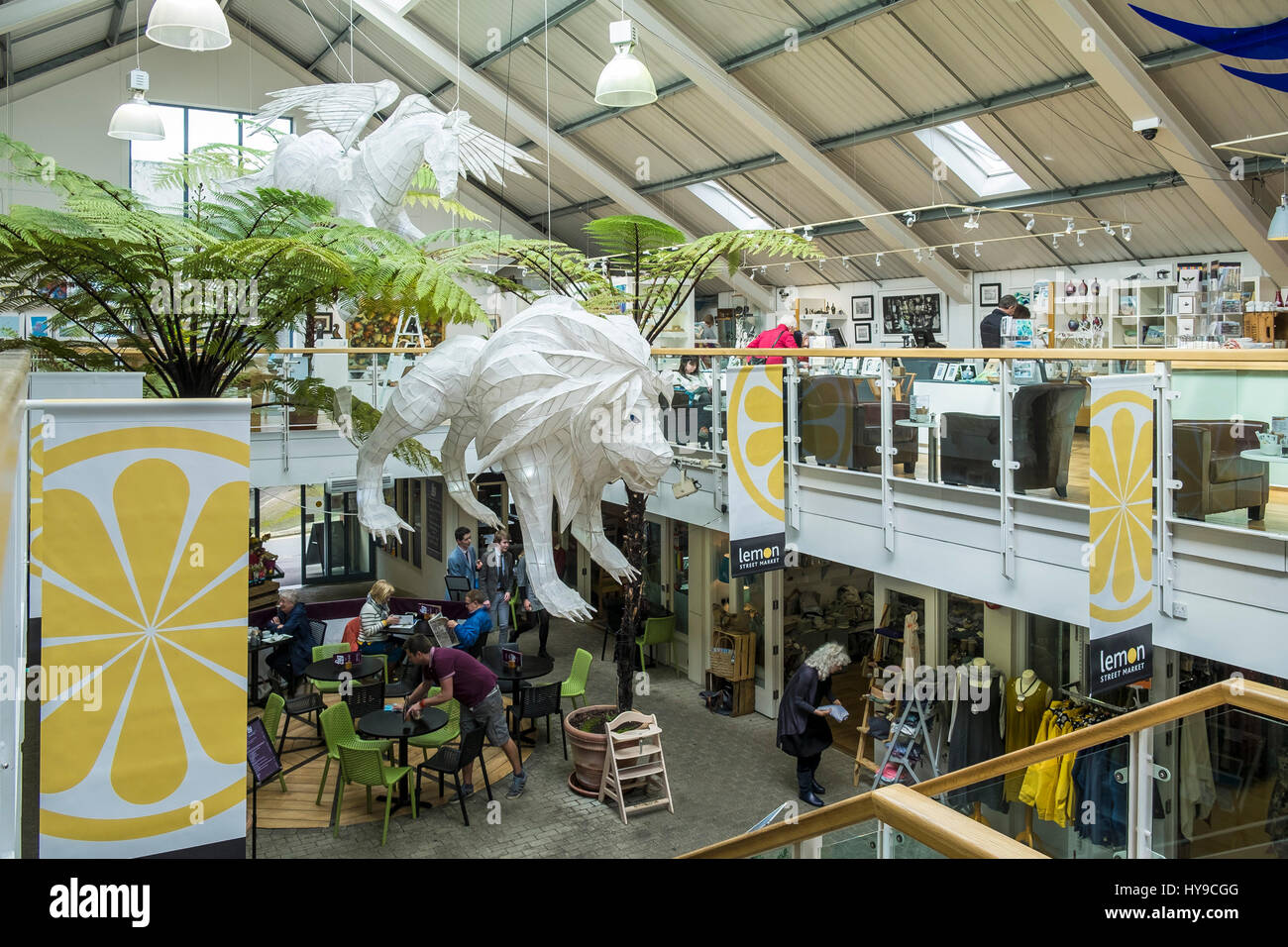 Lemon Street Market Lander Gallery Art Restaurants Artwork Display Cafe Shops Stores Truro