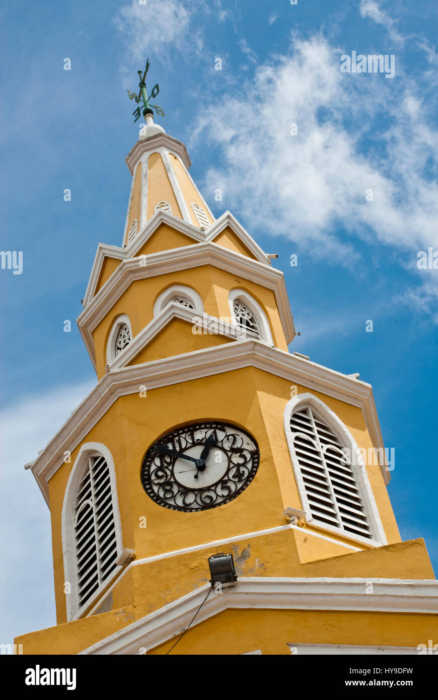 Old clock tower, Cartagena, Colombia Stock Photo Alamy