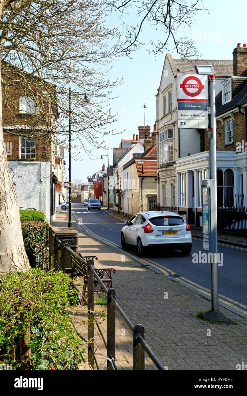 Houses on Lower Thames Street Sunbury on Thames Surrey UK Stock Photo Alamy